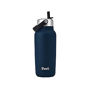 32-Oz S'well Recycled Stainless Steel Explorer Insulated Water Bottle w/ Flip Straw Lid (Azurite) $16.71 + Free Shipping w/ Prime