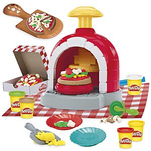 $8.96: Play-Doh Stamp & Spin Pizza Playset, 8 Accessories, 5 Colors, Ages 3+ at Amazon