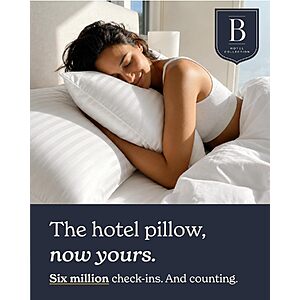Beckham Hotel Collection Bed Pillows Standard/Queen Size Set of 2 $41.99