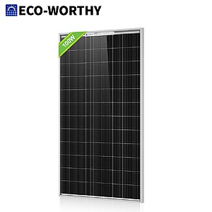ECO-WORTHY 100W N-Type Bifacial Solar Panel 25% Efficiency $31.2 + Free Shipping