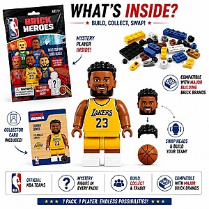 NBA Brick Hero Mystery Mini Figure $2.79