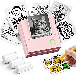 Amazon – ETIKEZ PM290C Mini Sticker Printer w/ 3 Rolls - $9.99 w/ Code