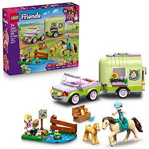 LEGO Friends Horse & Baby Foal Trailer 42695 $21