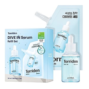 1.69 fl oz Torriden DIVE IN Serum + 1.69 fl oz Refill Pouch $15.75 w/ S&S + Free Shipping w/ Prime