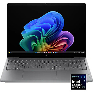 (Open Box) HP - OmniBook X – 16” 2K OLED Touchscreen Laptop – Intel Core Ultra X7 (2026) – 32GB Memory – 1TB SSD – Copilot+ PC - Meteor Silver from $1092