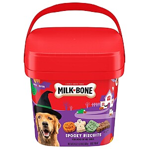 $5.64 Milk-Bone Halloween Spooky Biscuits Flavored Dog Treats - 24oz