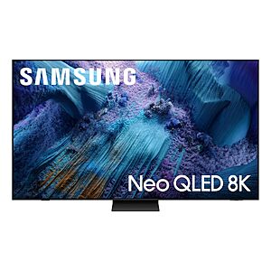 Samsung 85-Inch Class Neo QLED QN990F 8K Mini LED Smart TV (2025 Model) NQ8 AI Gen3 Processor, 8K AI Upscaling Pro, Wireless One Connect $4999.99