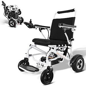VEVOR Electric Wheelchair for Adults Seniors, 300 lbs Weight Capacity, 20 in Width Lightweight Foldable Motorized Power Wheelchairs $602.73
