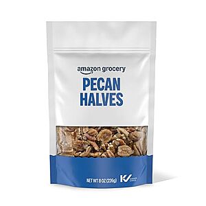 [Prime, SnS] $3.80 | 8-Oz Amazon Grocery Pecan Halves (No Added Salt) at Amazon