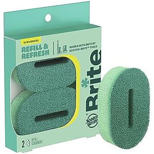[SnS] $2.65 | Brite by Scotch-Brite Refill Scrubbers, 2 Pack at Amazon