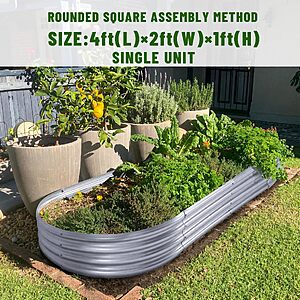 Galvanized Raised Garden Bed Kit -$ 19.99 FS  w/prime
