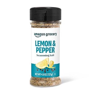 [Prime] Amazon Grocery 4.5-Oz Lemon & Pepper Seasoning Salt $1.03 w/ S&S + Free Shipping
