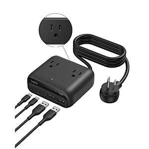 [Prime] Belkin 70W GaN 7-in-1 Charging Station w/ 3 AC Outlets, 2 USB-C & 2 USB-A Ports $36.09 + Free Shipping
