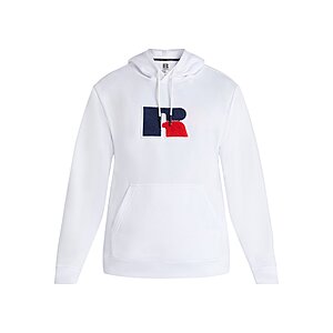 Russell Athletic Men's Pullover Hoodie w/ Flocked Chenille Logo Patch (White) $8.49 + Free Shipping w/ Walmart+ or on $35+