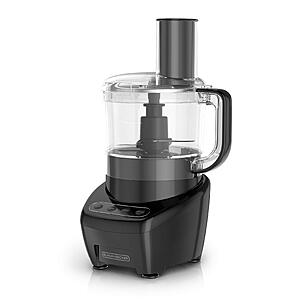 BLACK+DECKER Food Processor and Vegetable Chopper, Stainless Steel Blade, 8-Cup Capacity, 450W Power with Attachments to Shred, Slice, Mince, Grind, and Puree $37.49