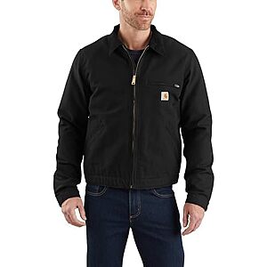 $89.76* | Carhartt Men's Iconic J01 Duck Detroit Jacket (Black) at Amazon