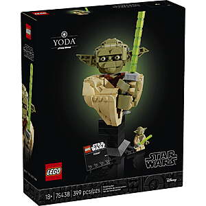 LEGO Star Wars: Attack of the Clones Yoda Bust with Lightsaber - - 75438 $28