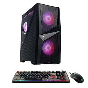 MSI Codex Z2C Gaming Desktop AMD Ryzen 7 8700F NVIDIA RTX 5060TI 8G - 16GB DDR5 1 TB SSD Win 11 Black