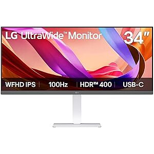 [Prime] $209.99* | 34" LG 34U530A-W 2560x1080 UltraWide 100Hz IPS Monitor at Amazon