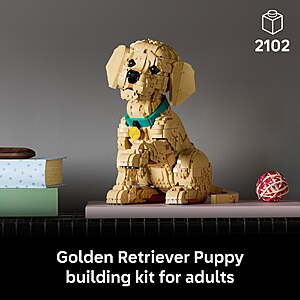LEGO Icons Golden Retriever Puppy Building Set Dog Figure - 11384 $98