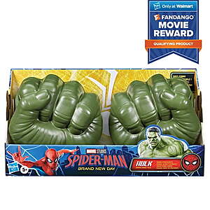 Marvel Hulk Gamma Smash Fists Foam Role Play Set $10.00 + Free Shipping w/ Walmart+ or on $35+
