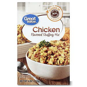 $9.94 (12 pack) Great Value Chicken-Flavored Stuffing Mix, 6 oz Walmart