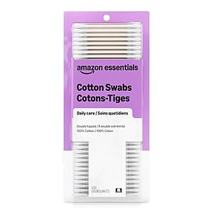 [Prime, SnS] $1.92* | 500-Ct Amazon Basics Double Tipped Cotton Swabs at Amazon