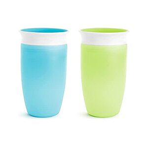 $45.92 | 2-Count 10-Oz Munchkin Toddlers' Miracle 360 Spill Proof Sippy Cups (Green/Blue) at Woot!