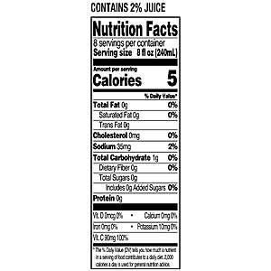 $16.46 Walmart Case of 8:  Great Value Zero Sugar Cherry Pomegranate or Zero Cranberry Grape Juice, 64 fl oz