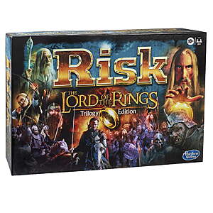$24 Walmart Risk: The Lord of the Rings Trilogy Edition, Inspired by The Lord of the Rings Movies, Strategy Board Games for Ages 10+, Family Games for 2-4 Players