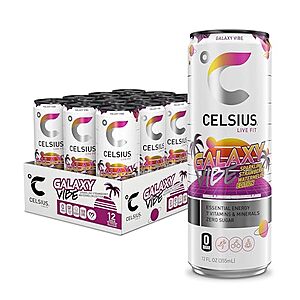 [SnS] $13.27* | 12-Pack 12-Oz CELSIUS Functional Essential Energy Drink (Sparkling Strawberry Watermelon Edition) at Amazon