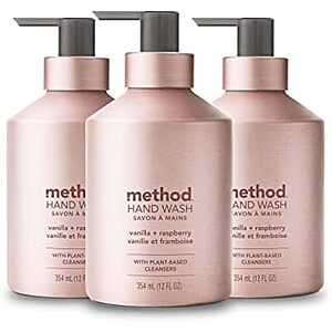 [SnS, AC] $14.39* | 3-Pack 12-Oz Method Gel Hand Soap (Vanilla + Raspberry) at Amazon