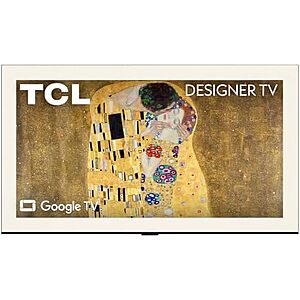 $1599.99* | TCL 85-Inch Designer Series QD-Mini LED TV, 4K Google Smart TV, 85A400U at Amazon