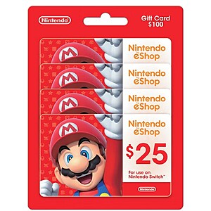 Costco Members - 20% Off Nintendo eGift Cards - Digital Delivery $79.99