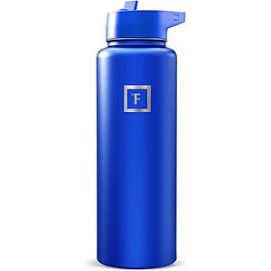 40-Oz Iron Flask Wide Mouth Insulated Stainless Steel Water Bottle w/ Straw Lid (Cobalt Blue) $11.99 + Free Shipping w/ Prime or on $35+