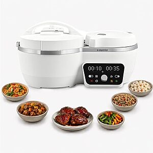 [Prime] $123.49* | Instant Pot Dual Action 8-in-1 Multi-Cooker, Smart Timing at Amazon