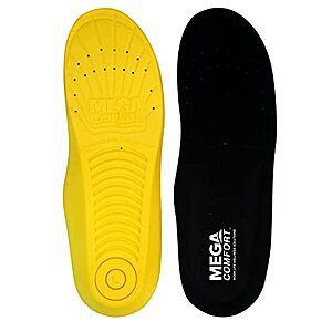 $15 | MEGAComfort Memory Foam Insoles for Men & Women - Ergonomic Inserts at Amazon
