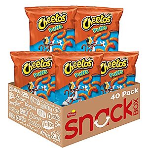 [SnS, AC] $13.30* | 40-pk 0.875-oz Cheetos Cheese Flavored Snacks (Puffs) at Amazon