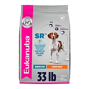 Select Accts[S&S,AC] 33 lb Eukanuba Medium Breed Senior Dry Dog Food $35.99 + Free S&H at Amazon