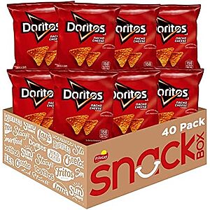 40-Pack 1-Oz Doritos Nacho Cheese Flavored Tortilla Chips $14.86 w/ S&S + Free Shipping w/ Prime or on orders over $35