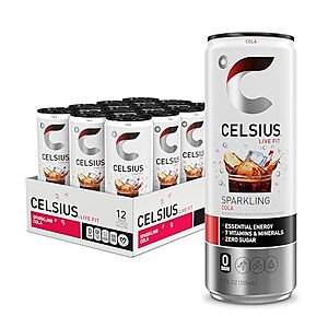 [SnS] $13.27 | 12-Pack 12-Oz CELSIUS Functional Essential Energy Drink (Cola) at Amazon