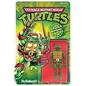 [Prime] $17.81 | Super7 Teenage Mutant Ninja Turtles Reaction+ Wave 01 - Raphael Action Figure at Amazon