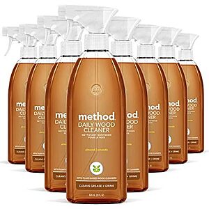 [SnS] $33.44 | 8-Pack 28-Oz Method Daily Wood Cleaner (Almond) at Amazon ($4.18 each)