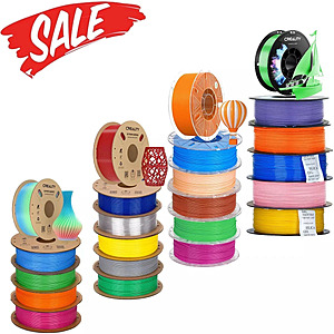 10x 1kg 1Creality 3D Printer Filament (Mix & Match): Hyper PLA $86.30, Silk $91, Hyper ABS $88.72 & More + Free S&H