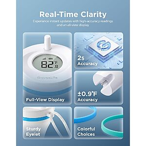 GoveeLife Smart Wireless Pool Thermometer P2, with App Easy Read $19.99 + Free Shipping w/Prime or $35+