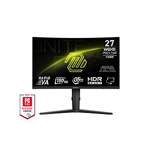 Refurb: MSI MAG 275CQPF 27" WQHD 2K 1440P 180HZ VA $99.99