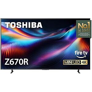 [Prime] $649.99* | Toshiba 65" Class Z670R Series Mini-LED 4K UHD 144Hz Smart Fire TV (65Z670R, 2026) + 10% Back w/ Prime Visa Card at Amazon