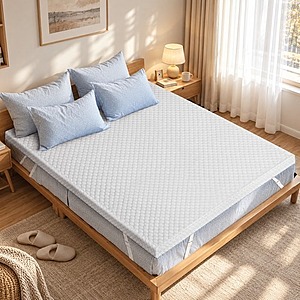 Wayfair 3 Inch Queen Size Medium Cooling Gel Memory Foam Mattress Topper (White) $24.99 + $6.99 Shipping