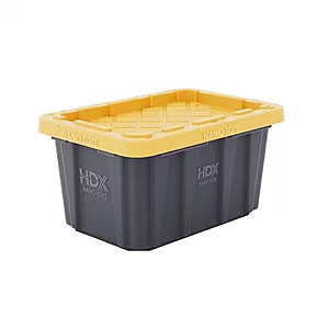 HDX 0.75 qt. Nano Tough Tote in Black and Yellow 10/$10