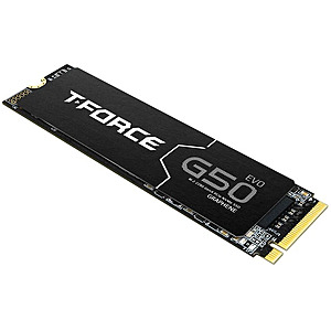 Team Group T-Force G50 EVO M.2 2280 4TB PCIe Gen4.0 x4 with NVMe Internal SSD $385.99